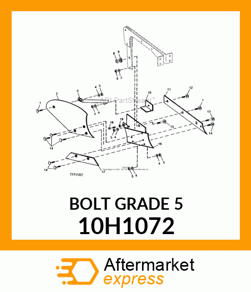 BOLT, PLOW, NO. 3 REPAIR HEAD 10H1072