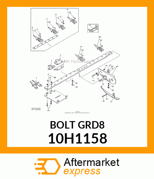 BOLT, PLOW, NO. 3 REPAIR HEAD 10H1158