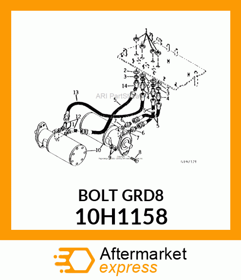 BOLT, PLOW, NO. 3 REPAIR HEAD 10H1158