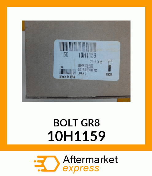 BOLT, PLOW, NO. 3 REPAIR HEAD 10H1159