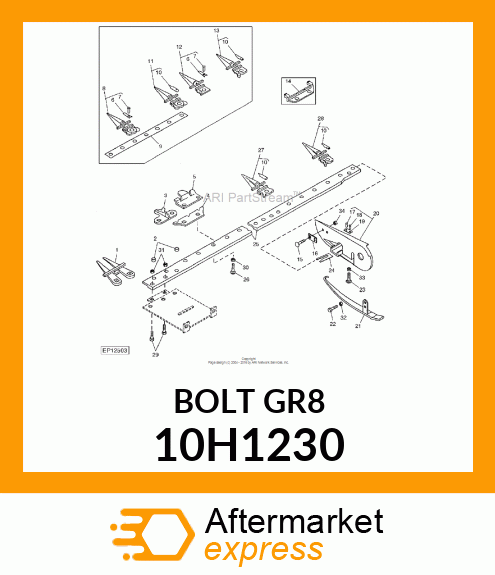 BOLT, PLOW, NO. 3 REPAIR HEAD 10H1230