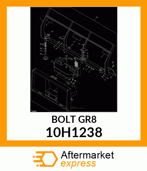 BOLT, PLOW, NO. 3 REPAIR HEAD 10H1238