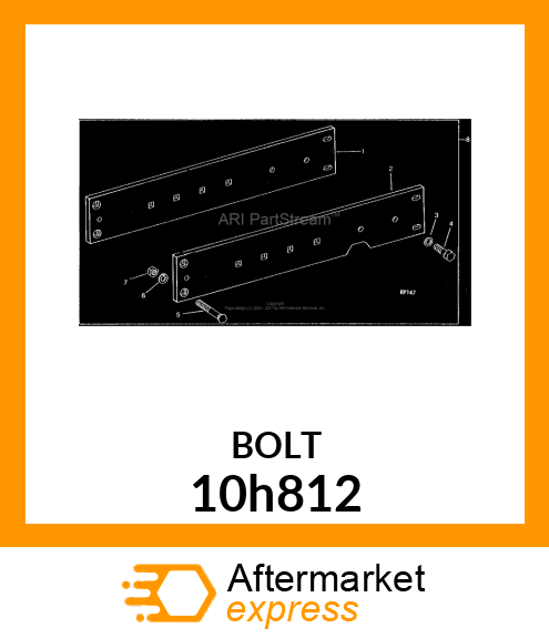 BOLT, PLOW, NO. 3 REPAIR HEAD 10h812