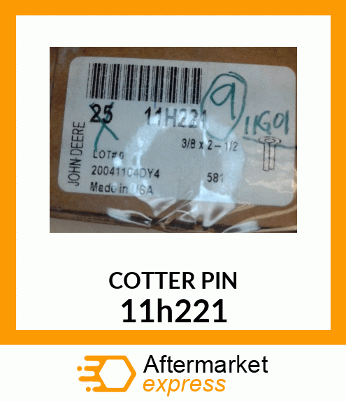 PIN, COTTER 11h221