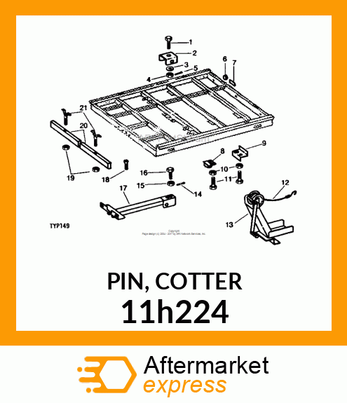 PIN, COTTER 11h224