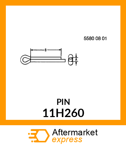 PIN, COTTER, EXTENDED PRONG 11H260