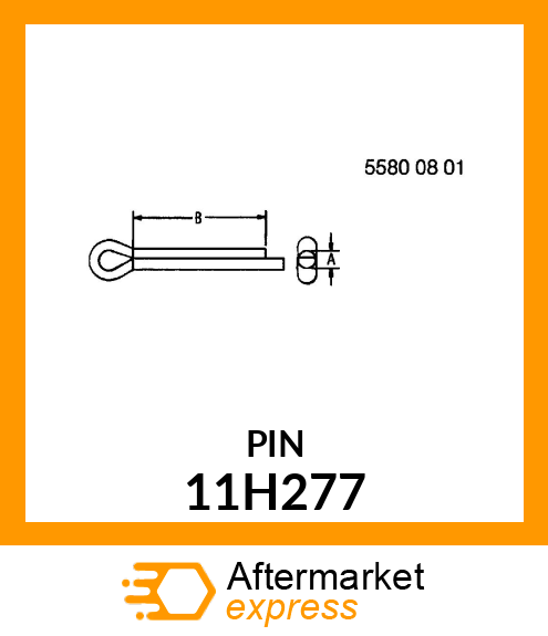 PIN, COTTER, EXTENDED PRONG 11H277