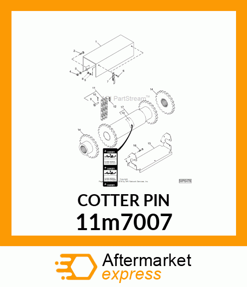 PIN, COTTER 11m7007