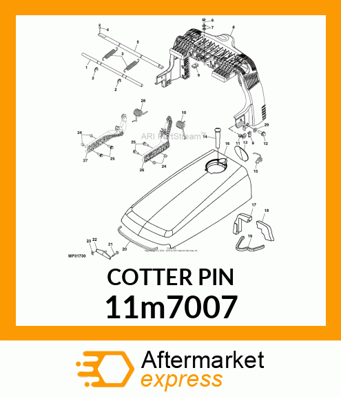 PIN, COTTER 11m7007