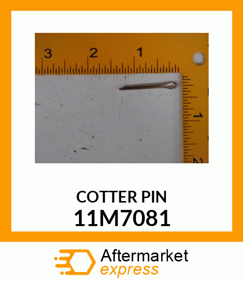 Spare part 11M7081 + PIN, COTTER