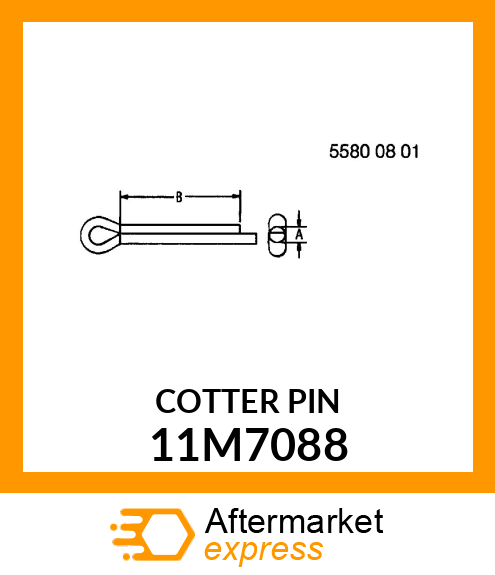 PIN, COTTER, EXTENDED PRONG 11M7088