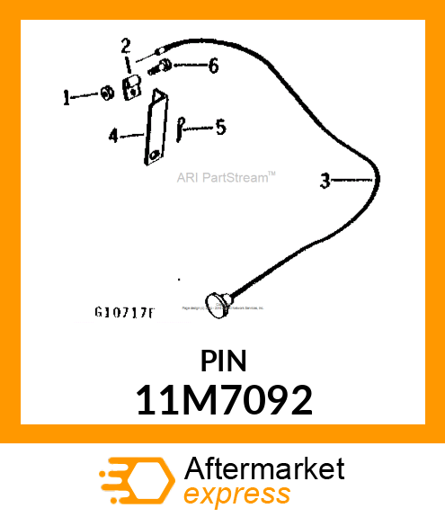 PIN,COTTER 3.2 X 40 DIN 94 ST ZN 11M7092