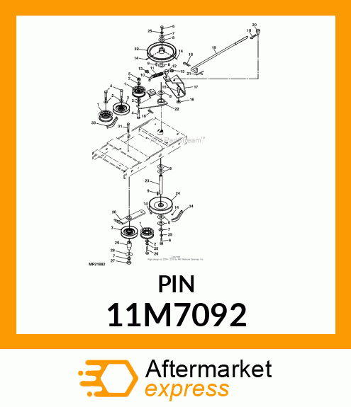 PIN,COTTER 3.2 X 40 DIN 94 ST ZN 11M7092