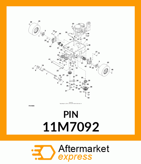 PIN,COTTER 3.2 X 40 DIN 94 ST ZN 11M7092