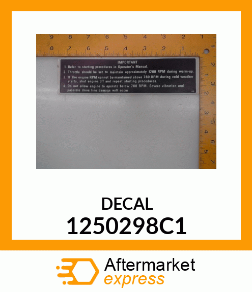 DECAL 1250298C1