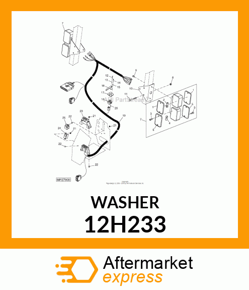 WASHER, HELICAL SPRING LOCK, RGLR 12H233