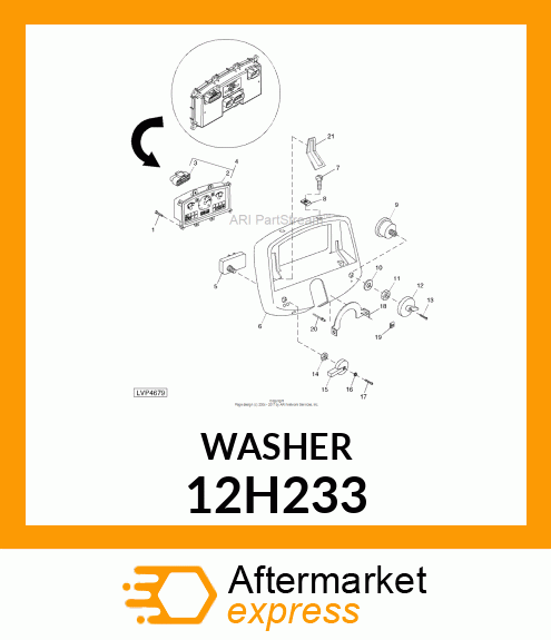 WASHER, HELICAL SPRING LOCK, RGLR 12H233