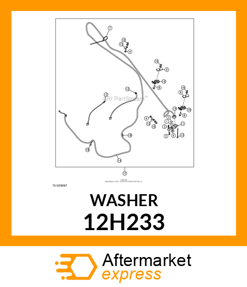 WASHER, HELICAL SPRING LOCK, RGLR 12H233