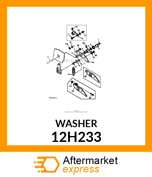 WASHER, HELICAL SPRING LOCK, RGLR 12H233