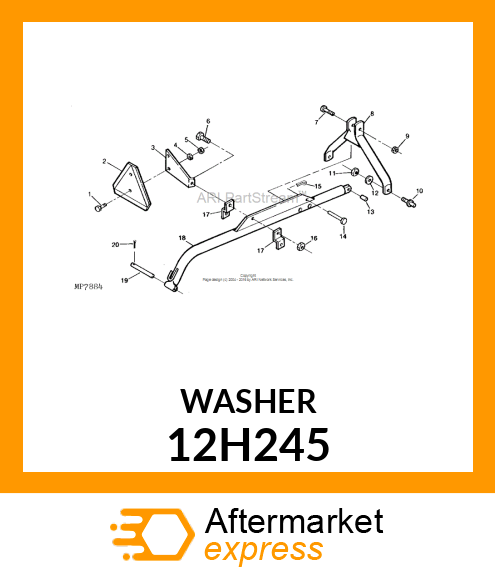 WASHER, HELICAL SPRING LOCK, RGLR 12H245