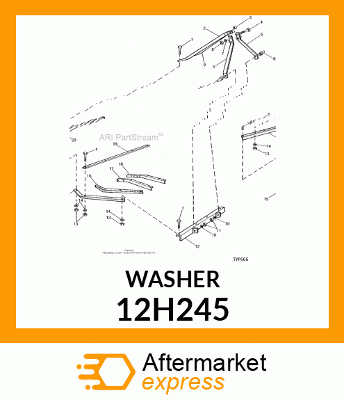 WASHER, HELICAL SPRING LOCK, RGLR 12H245