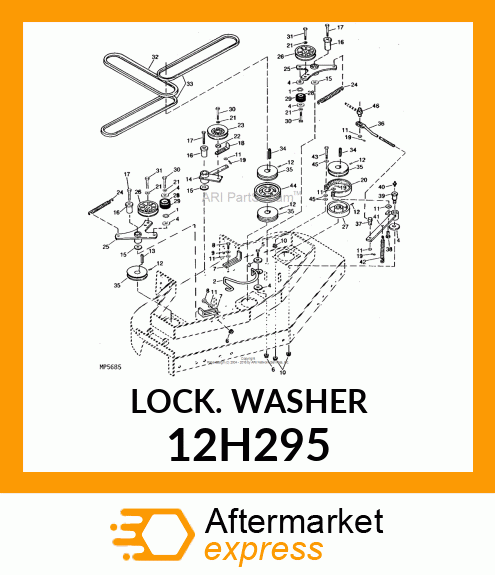 WASHER, TOOTH, INTERNAL 12H295