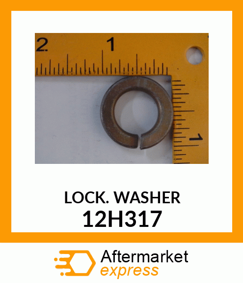 WASHER, HELICAL SPRING LOCK, RGLR 12H317