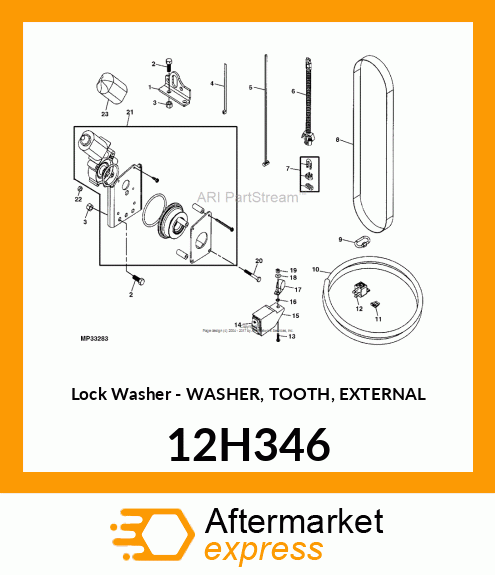 Lock Washer - WASHER, TOOTH, EXTERNAL 12H346