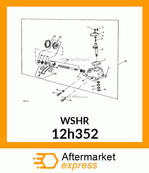 WASHER, HELICAL SPRING LOCK, RGLR 12h352