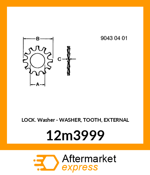 WASHER, TOOTH, EXTERNAL 12m3999