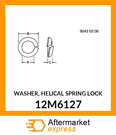 WASHER, HELICAL SPRING LOCK 12M6127