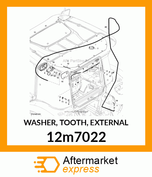 WASHER, TOOTH, EXTERNAL 12m7022