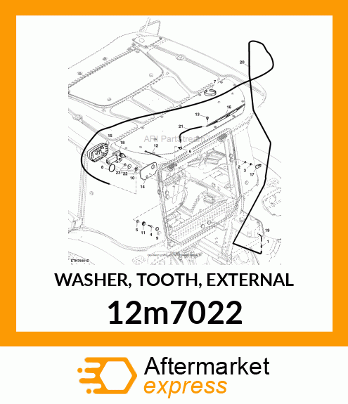 WASHER, TOOTH, EXTERNAL 12m7022