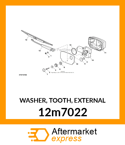 WASHER, TOOTH, EXTERNAL 12m7022