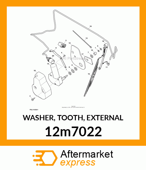 WASHER, TOOTH, EXTERNAL 12m7022