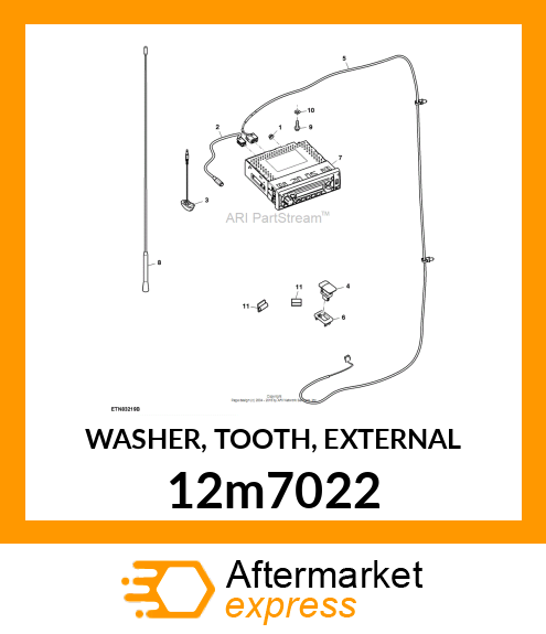 WASHER, TOOTH, EXTERNAL 12m7022