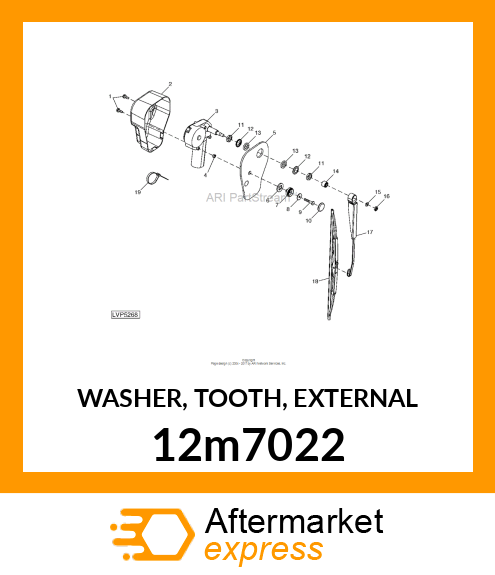 WASHER, TOOTH, EXTERNAL 12m7022