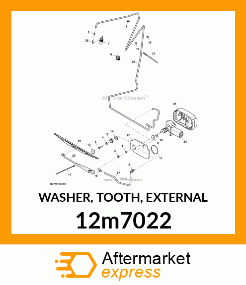 WASHER, TOOTH, EXTERNAL 12m7022