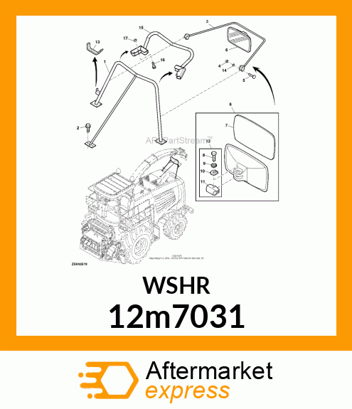 WASHER, HELICAL SPRING LOCK, RGLR 12m7031