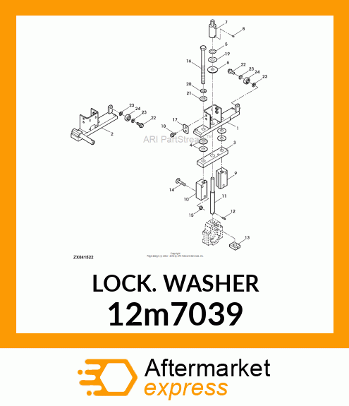 LOCK WASHER, HELICAL ID 12m7039