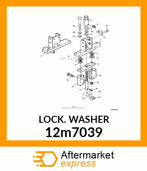 LOCK WASHER, HELICAL ID 12m7039