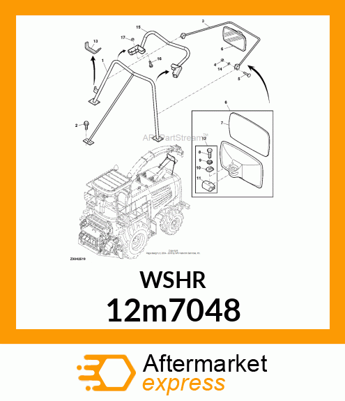 WASHER, HELICAL SPRING LOCK, RGLR 12m7048