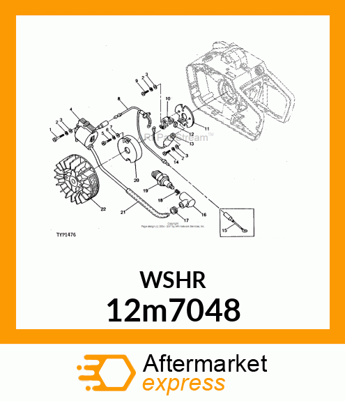 WASHER, HELICAL SPRING LOCK, RGLR 12m7048