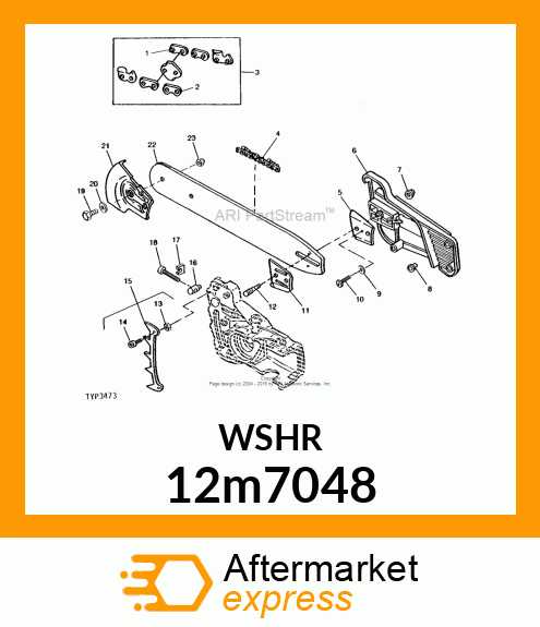 WASHER, HELICAL SPRING LOCK, RGLR 12m7048