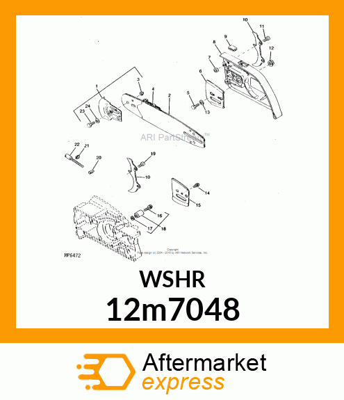 WASHER, HELICAL SPRING LOCK, RGLR 12m7048