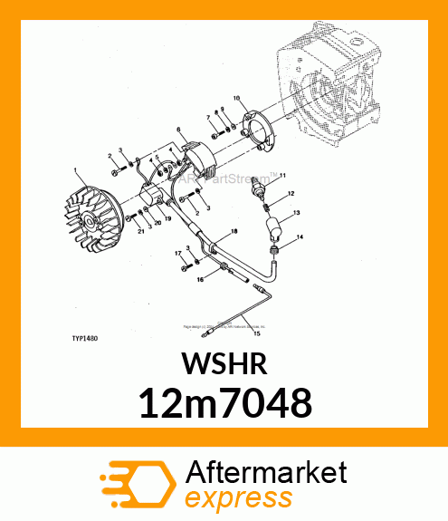 WASHER, HELICAL SPRING LOCK, RGLR 12m7048