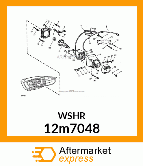 WASHER, HELICAL SPRING LOCK, RGLR 12m7048