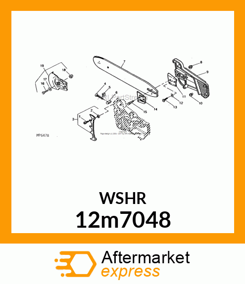 WASHER, HELICAL SPRING LOCK, RGLR 12m7048