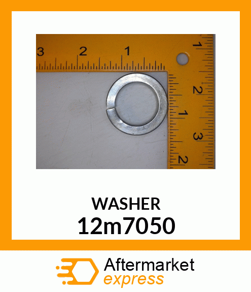 WASHER, HELICAL SPRING LOCK, RGLR 12m7050