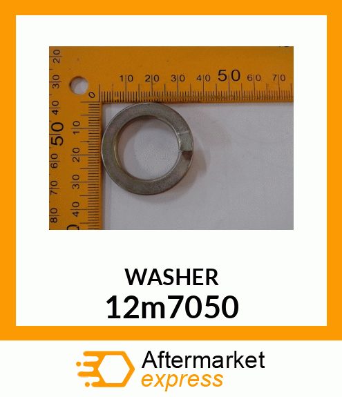 WASHER, HELICAL SPRING LOCK, RGLR 12m7050